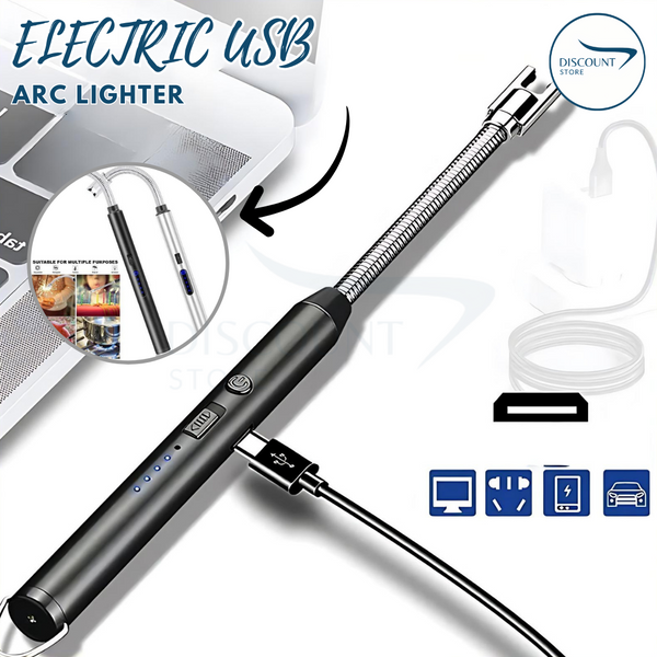 (Free Delivery)-Electric USB Rechargeable Plasma Arc Lighter ( Pack of 2 pieces)