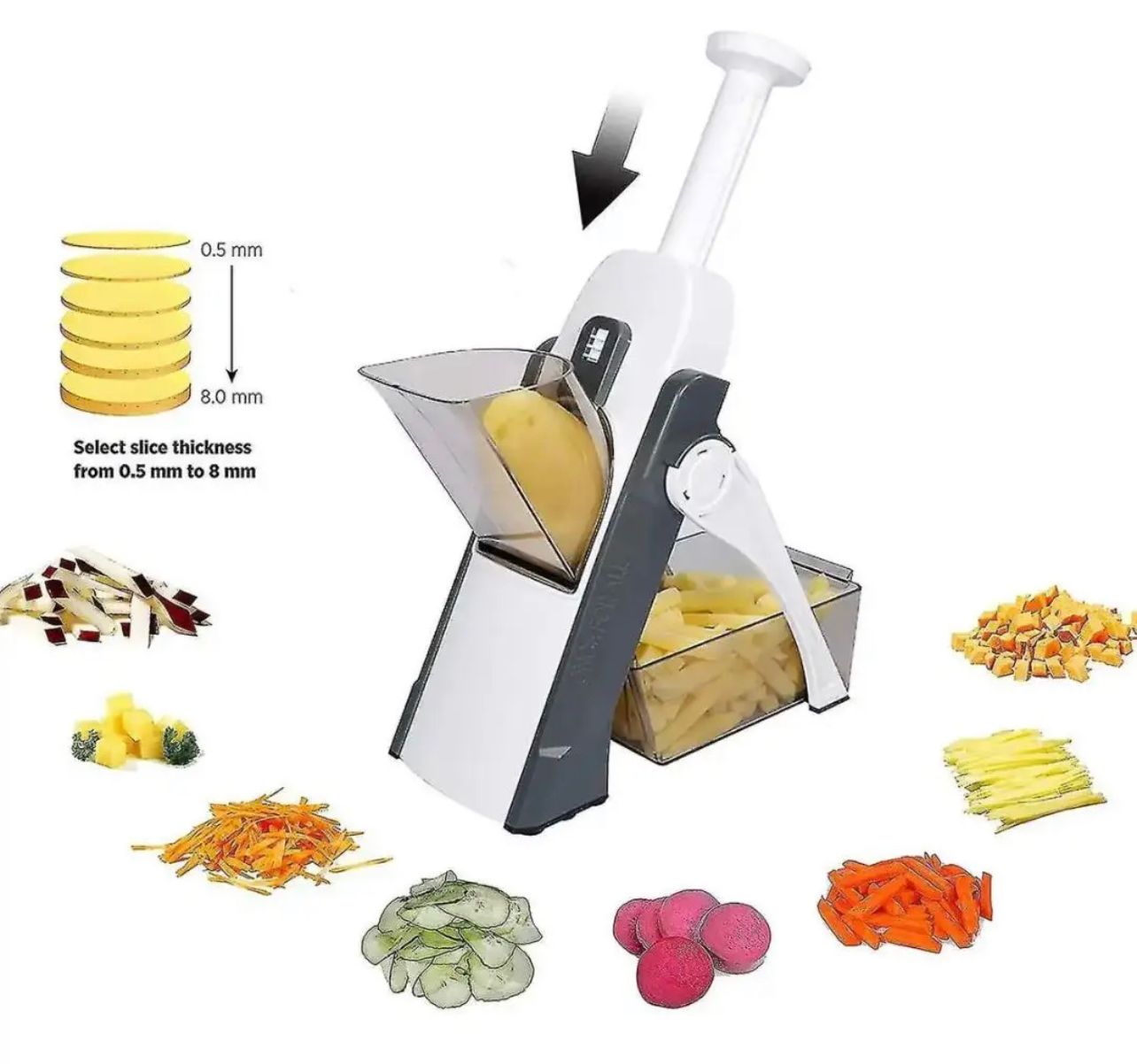 Food Cutter New Mandoline Slicer 5 IN 1