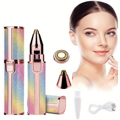 2 In 1 Electric Eyebrow Trimmer Makeup Painless Eye Brow